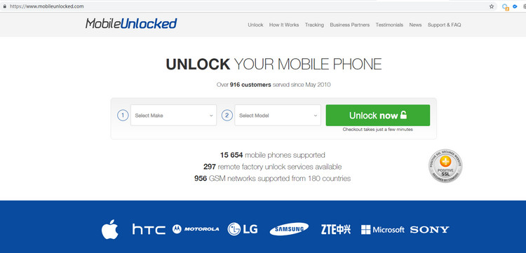 Unlock phone online with mobileunlocked website