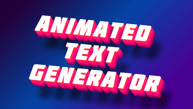 animated text generator