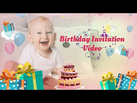 birthday invitation video