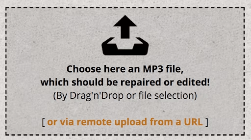 choose mp3 file on mp3repair