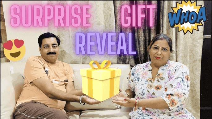 gift reveal video