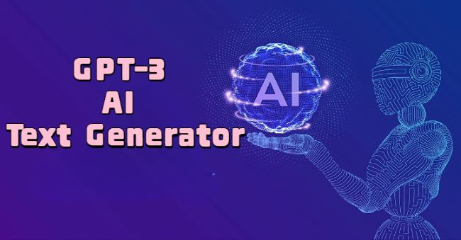 GPT-3 powered AI Text Generator