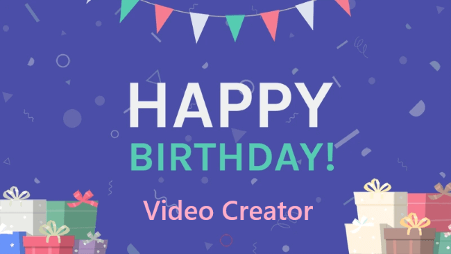 happy birthday video creator