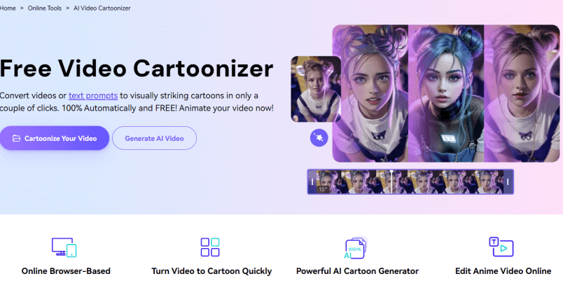 media.io video to anime converter