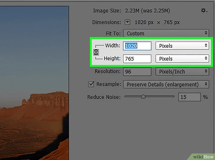 adjust iamge width and height to fix how to improve low resolution images​