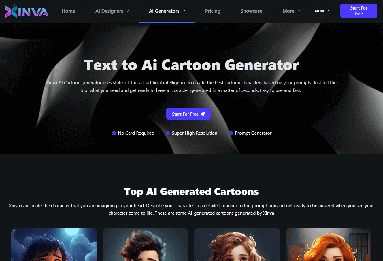 xinva ai cartoon generator