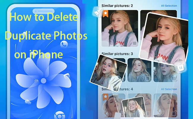 delete duplicate photos on iphone