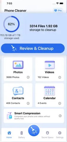 smart phone cleaner ios app