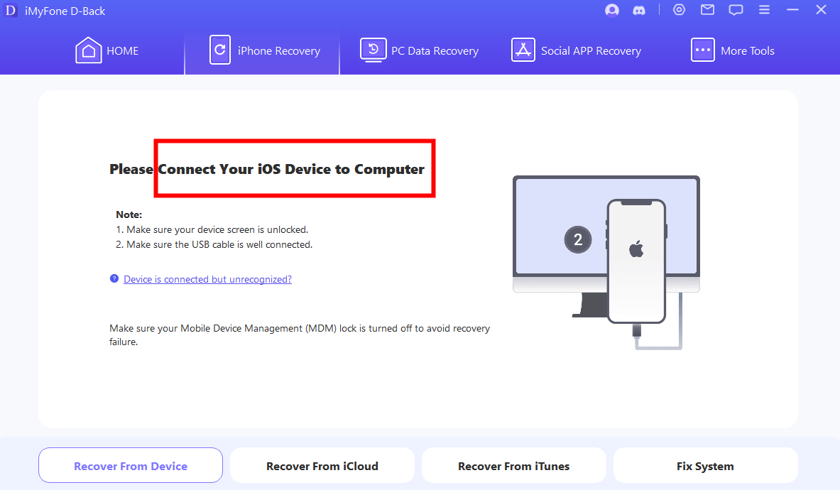 connect devices to recover deleted FaceTime calls