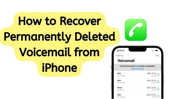 how to recover deleted voicemail on iPhone