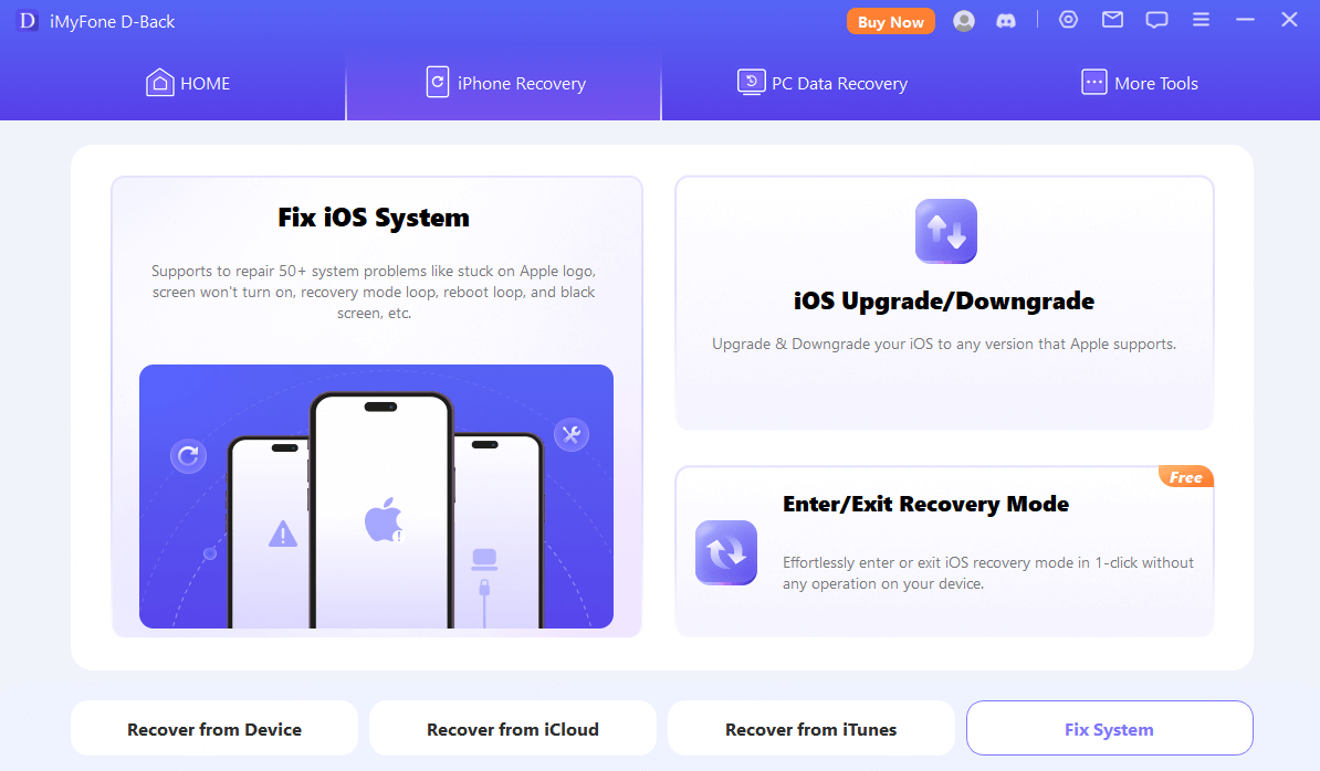 dback helps fix ios system