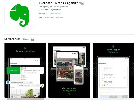 Evernote iPad