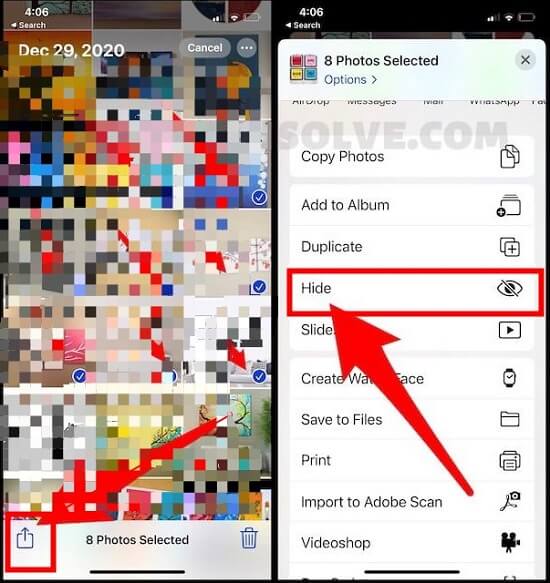 find hidden photos on iPhone