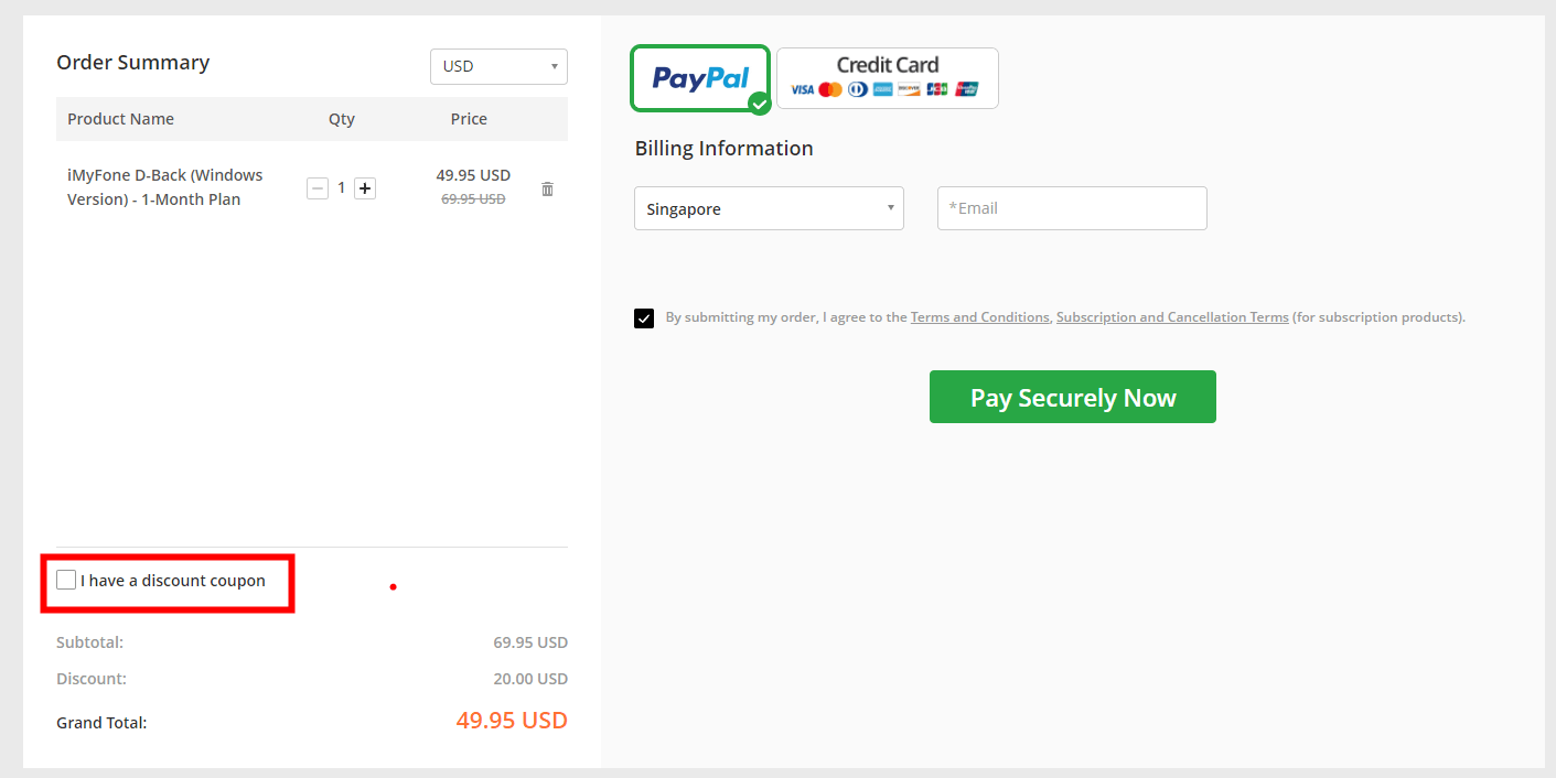 how to enter a coupon code 1