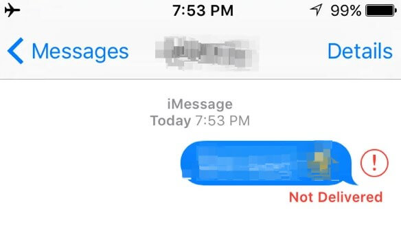 why imessage not delivered