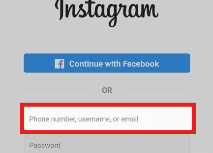 Recover Instagram account: without password, with Facebook