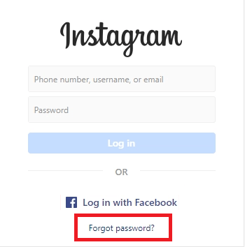 recover instagram account with phone number