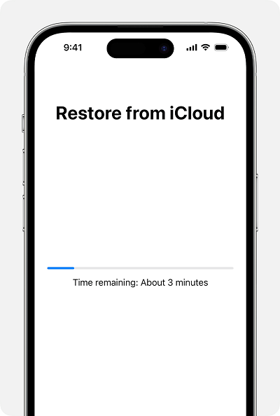 wait for the restore