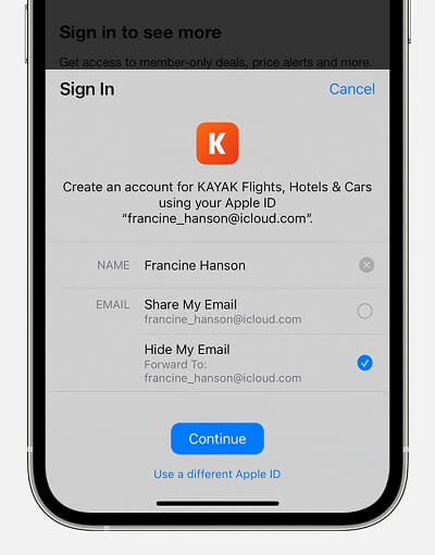 Sign in with your Apple ID