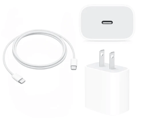 Apple original charger and charging cable