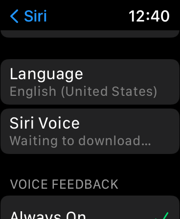 apple watch voice