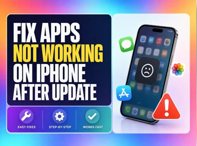 apps not working after update