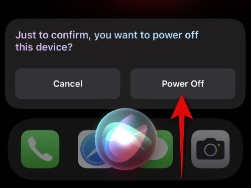 ask siri to turn off iphone