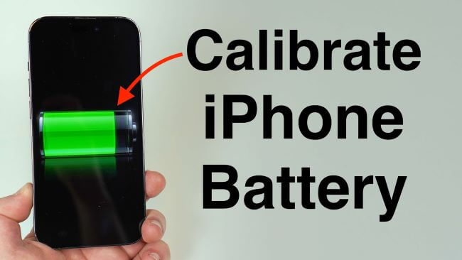 calibrate iPhone battery