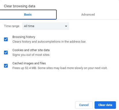 clear browser cache computer