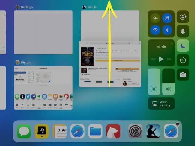 remove all ipad background apps