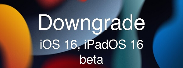 downgrade ios 16 beta