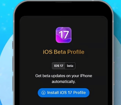 download beta profile from iPhone