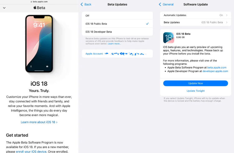 download and install ios 18 public beta