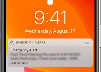 emergency alerts not working on iphone