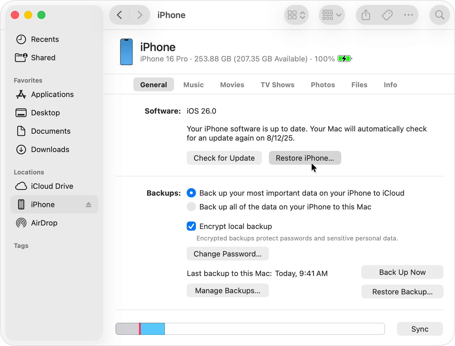 Restore a Signed IPSW to downdrade ios