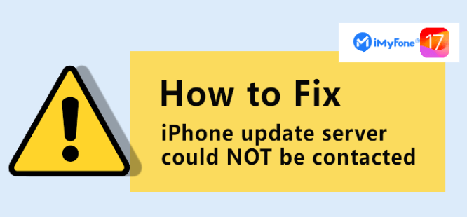 fix iphone software update server could not be contacted