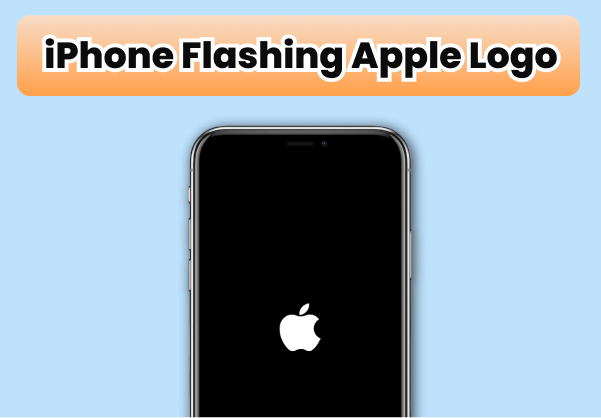 iPhone flashing Apple logo