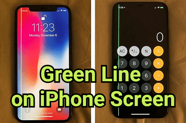 green line on iphone screen