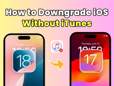 how to downgrade ios without itunes
