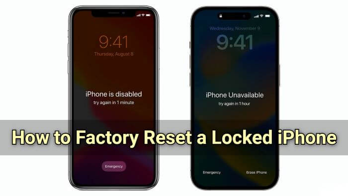 how to factory reset a locked iphone