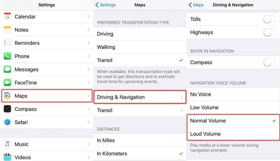 how to fix iphone maps voice not working