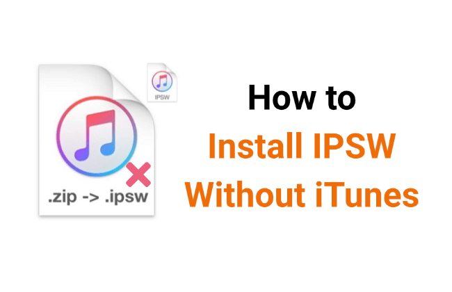 how to install ipsw without itunes