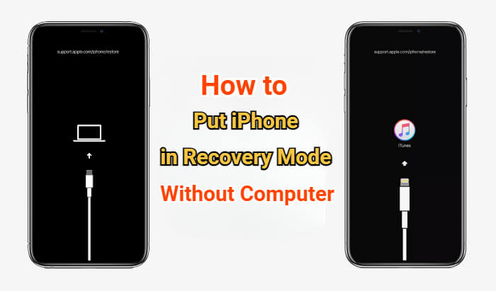 how to put iphone in recovery mode without computer