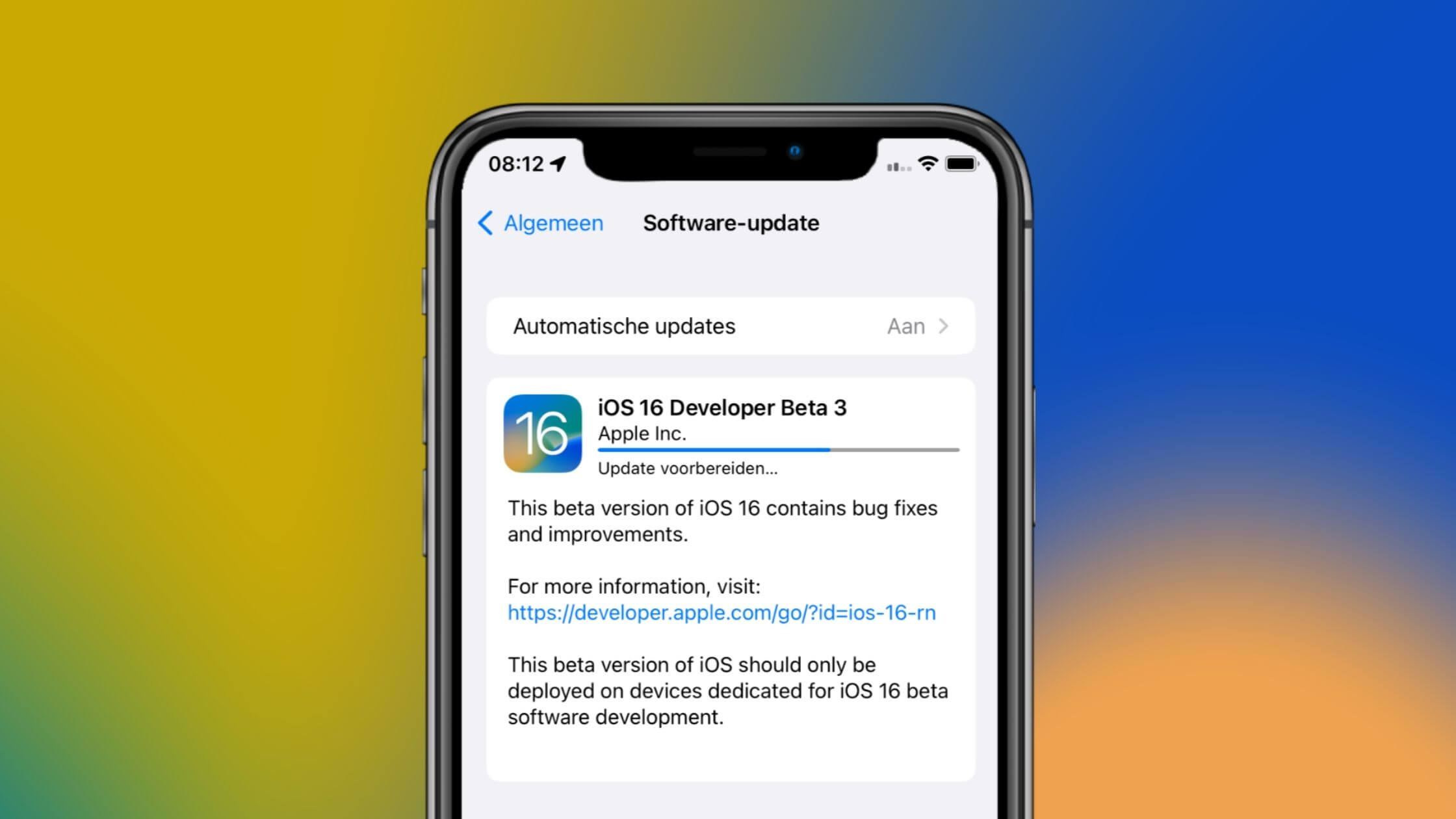 how to update ios 16