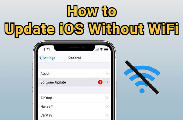 how to update ios without wifi
