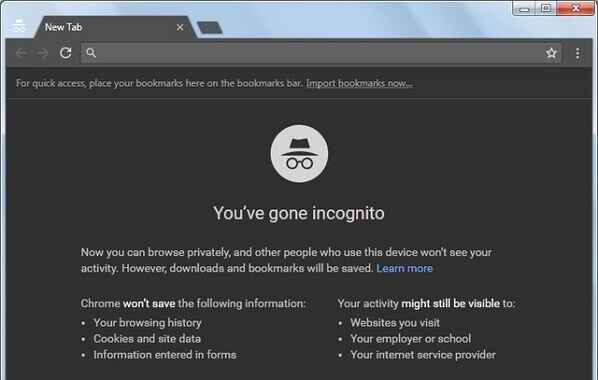 use incognito mode to fix Facebook black screen issues
