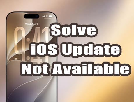 ios update not showing up or not available
