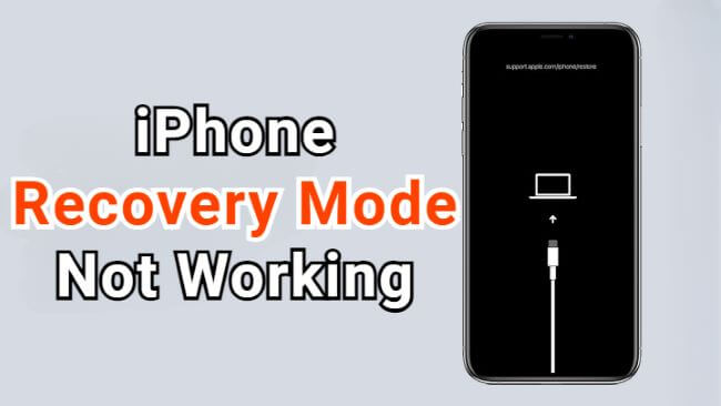 iPhone recovery mode not working