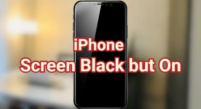 ecranul iPhone-ului este negru, dar este pornit