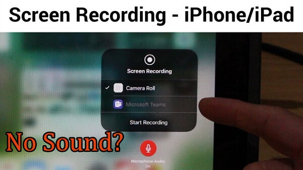 iphone screen recording no sound